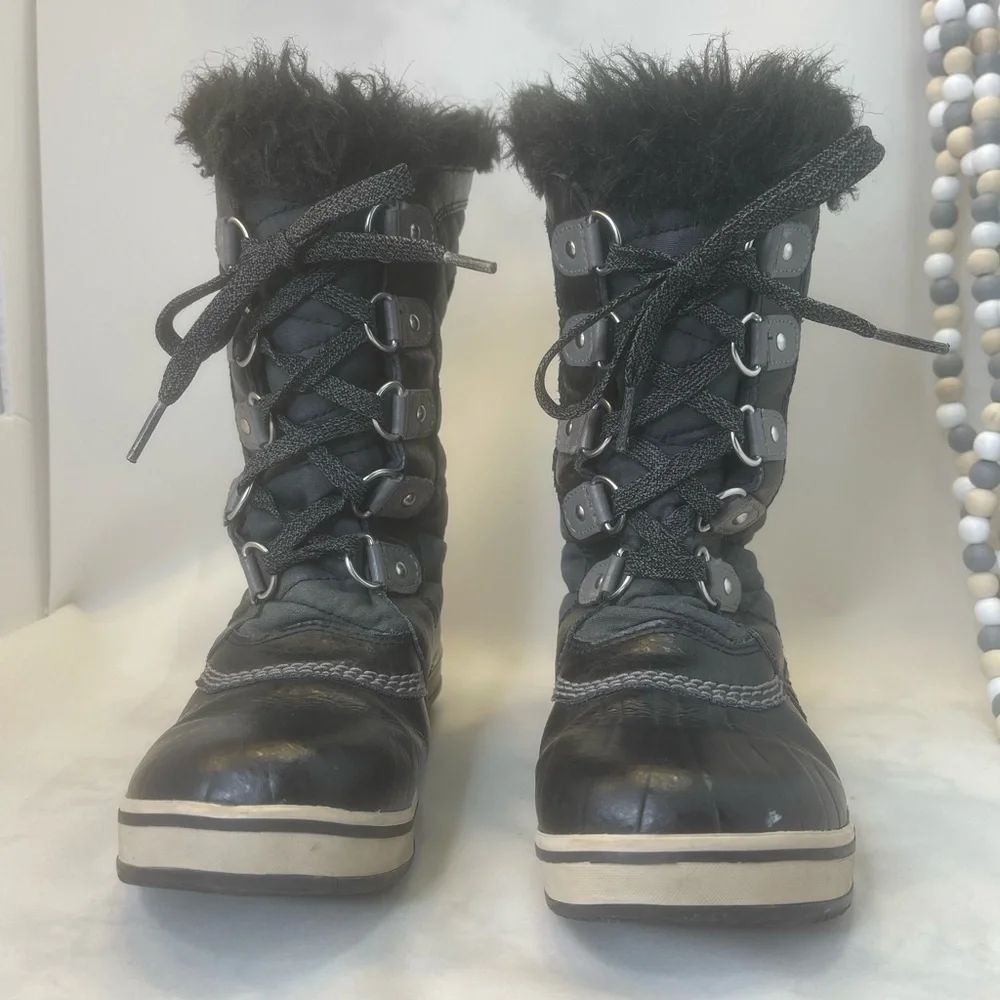 SOREL Youth waterproof Tofino II Boot Black Quarry size 3